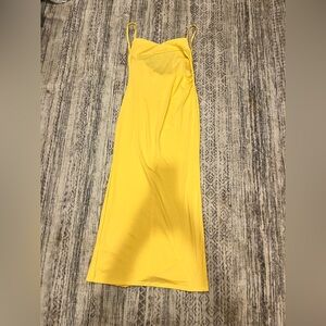 Elegant Yellow Maxi Dress